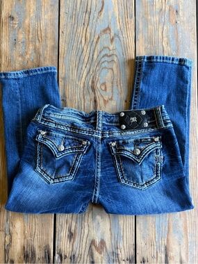 Miss Me Dark Blue Embellished Skinny Jeans